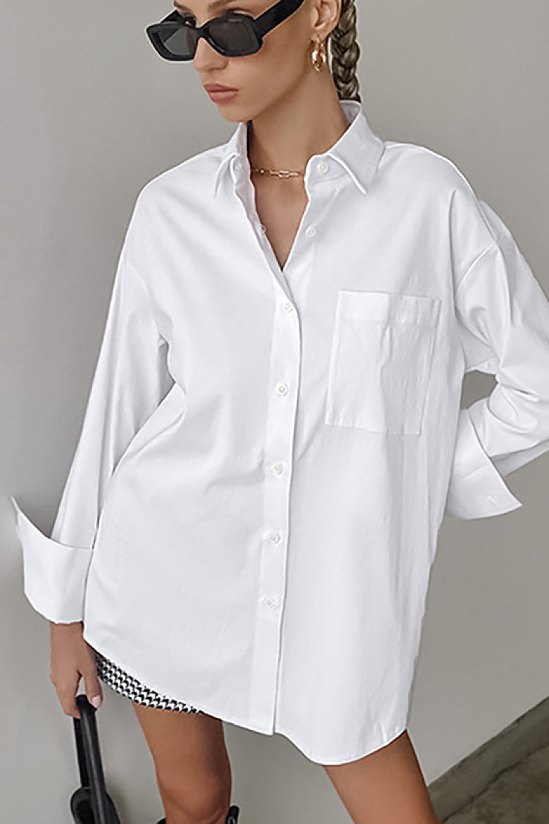 Yeri White Oversized Shirt