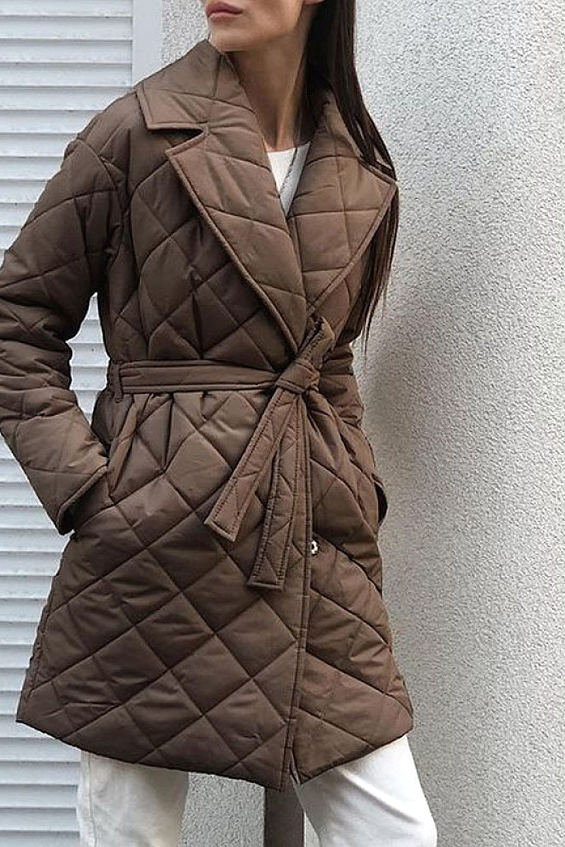 Suji Quilted Mid-Length Coat