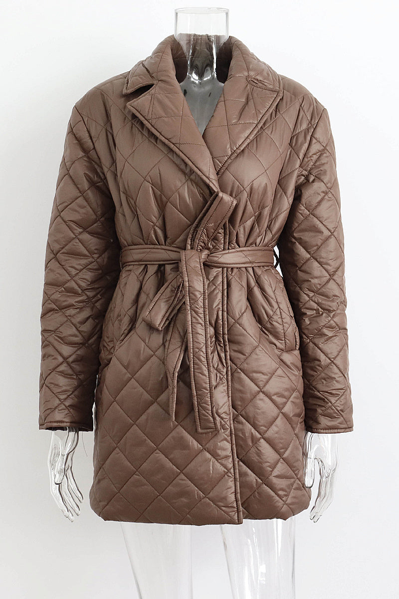 Suji Quilted Mid-Length Coat