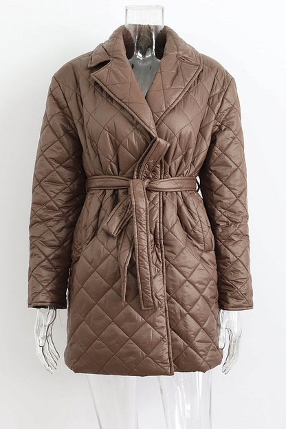 Suji Quilted Mid-Length Coat