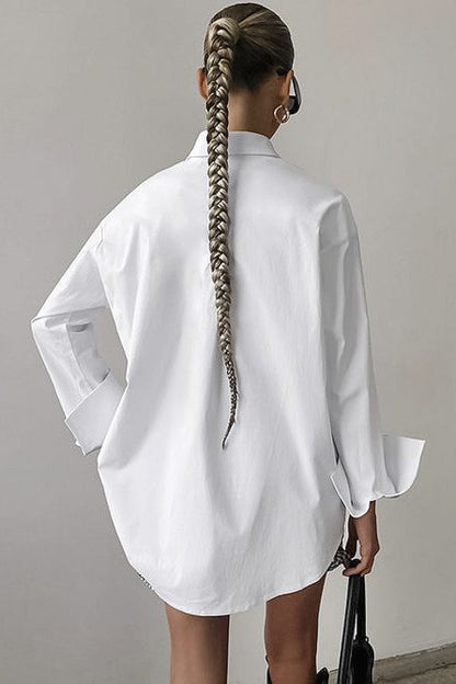 Yeri White Oversized Shirt