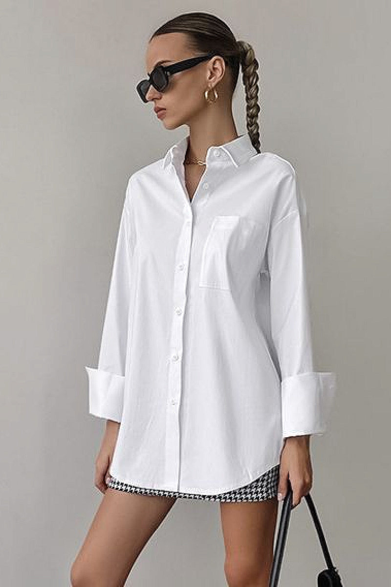 Yeri White Oversized Shirt