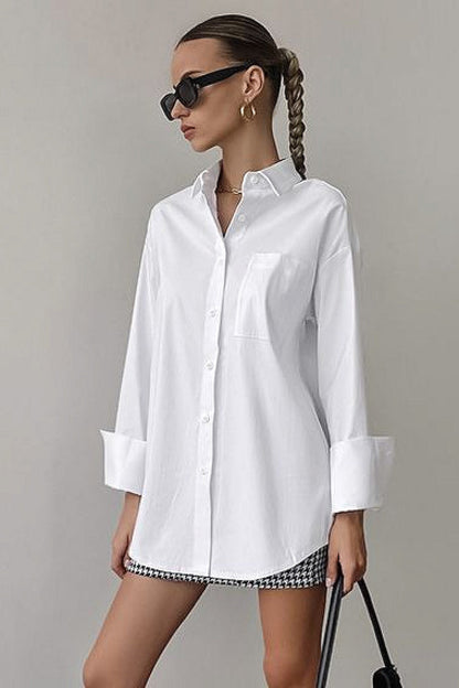 Yeri White Oversized Shirt