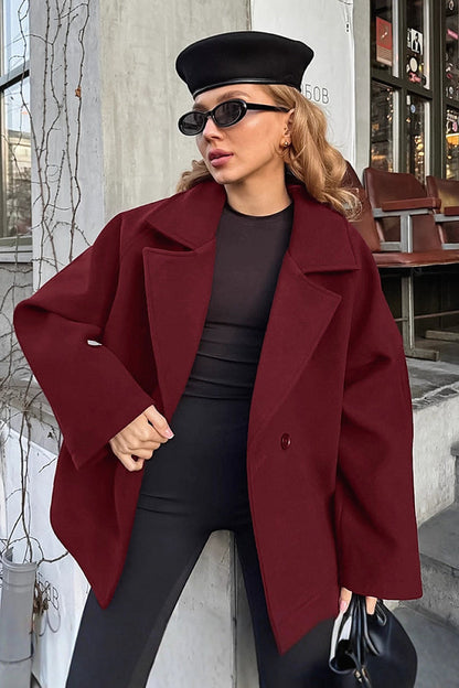 Yumi Chocolate Belted Wrap Coat