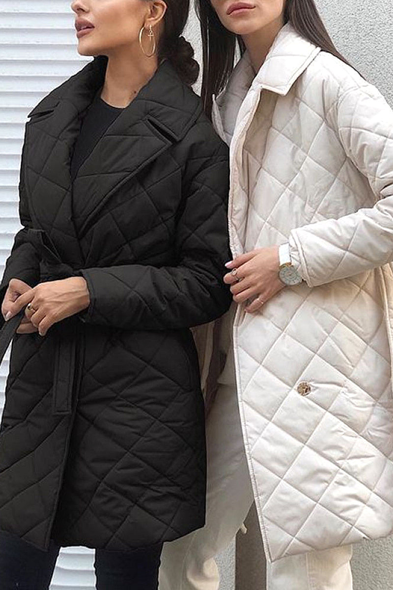 Suji Quilted Mid-Length Coat