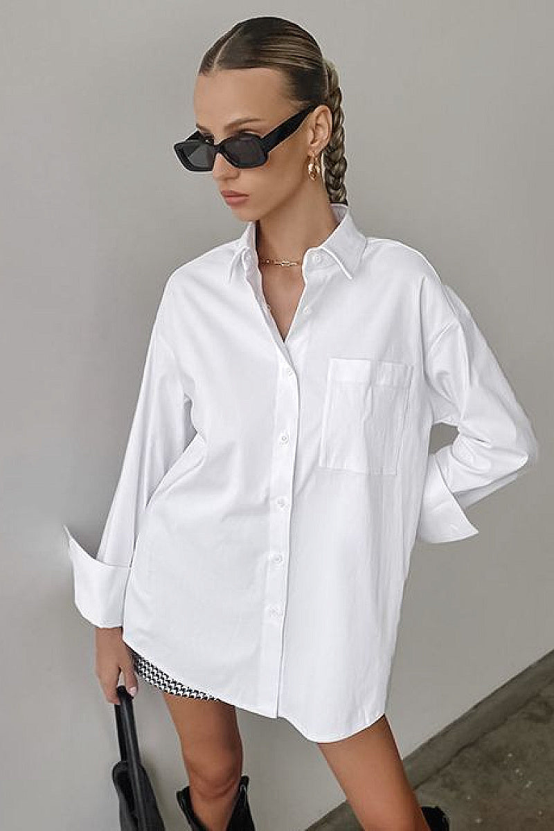Yeri White Oversized Shirt