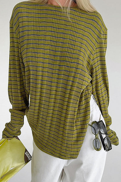 Byeol Striped Knit Long-Sleeve Top