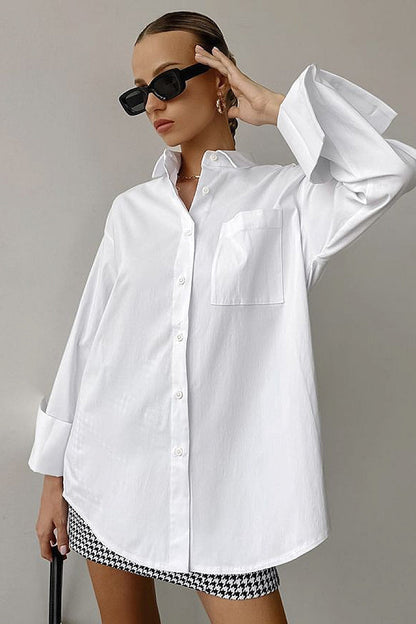 Yeri White Oversized Shirt
