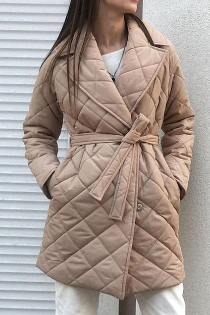 Suji Quilted Mid-Length Coat